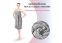 Bestlivings Damen Saunakilt Grau Flauschig mit Gummizug Bild 5