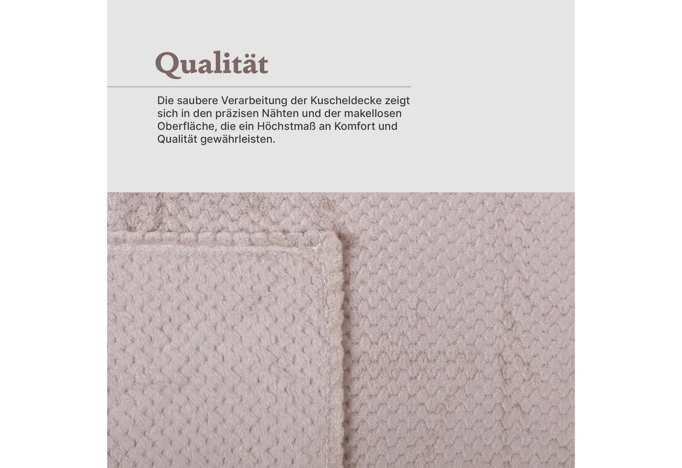 Bestlivings Wohndecke Popcorn Cashmere Soft-Touch Grau 150x200 cm - Bild 3