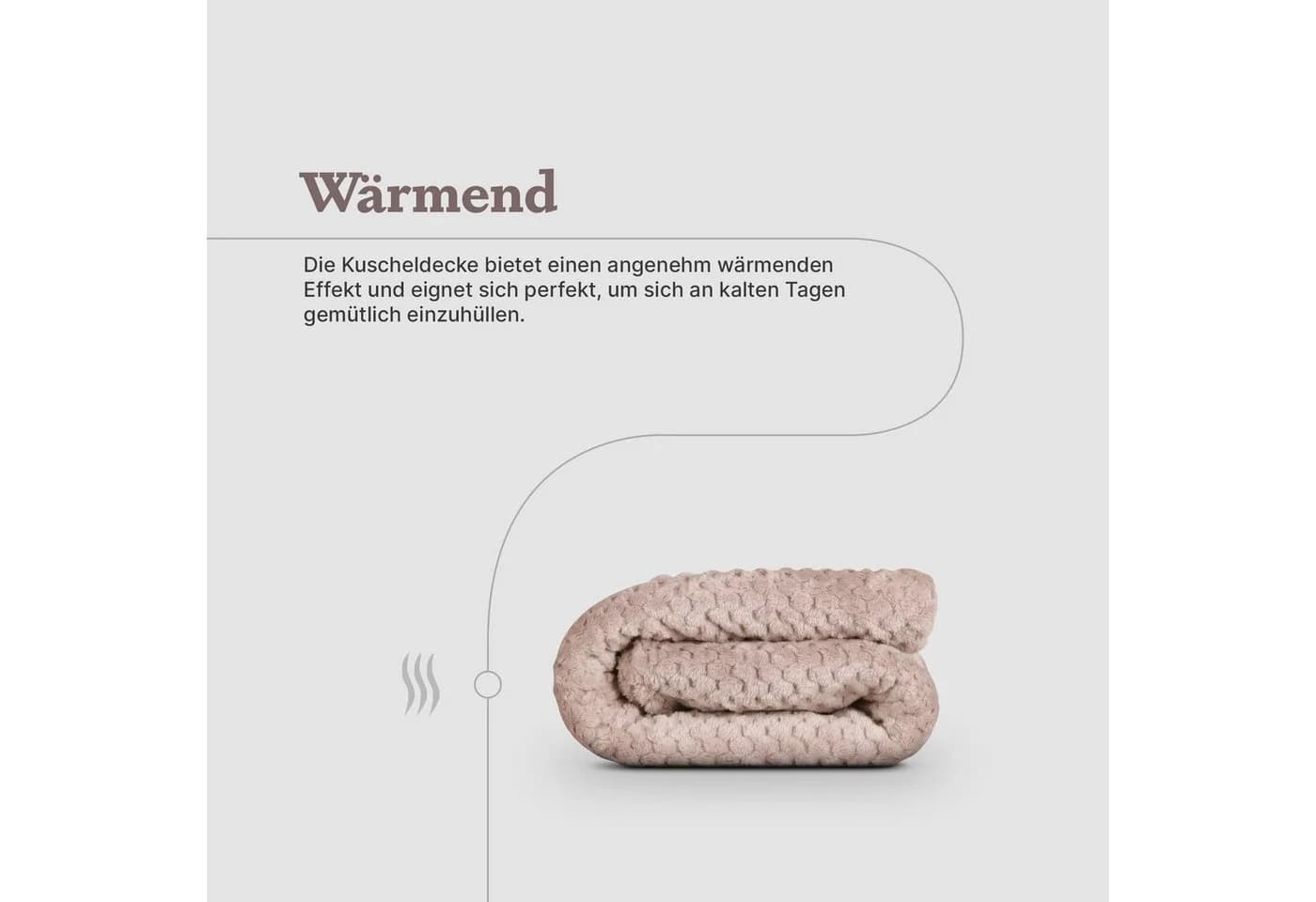 Bestlivings Wohndecke Popcorn Cashmere Soft-Touch Grau 150x200 cm - Bild 4
