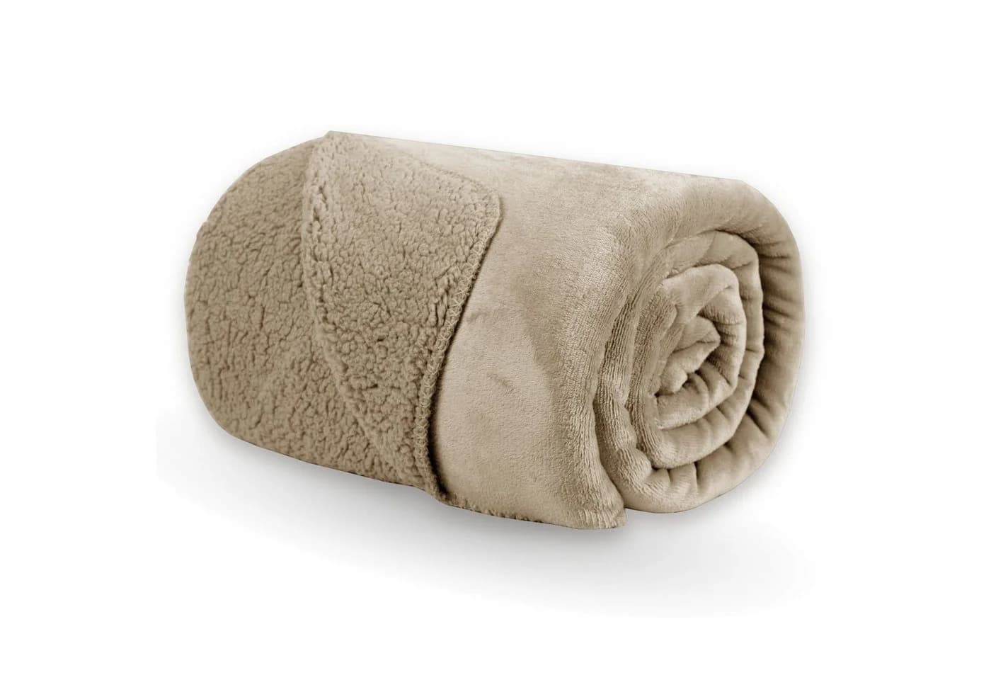 Bestlivings Wohndecke Teddy Fleece Wendedecke Schwarz Flanell Sherpa - Bild 2