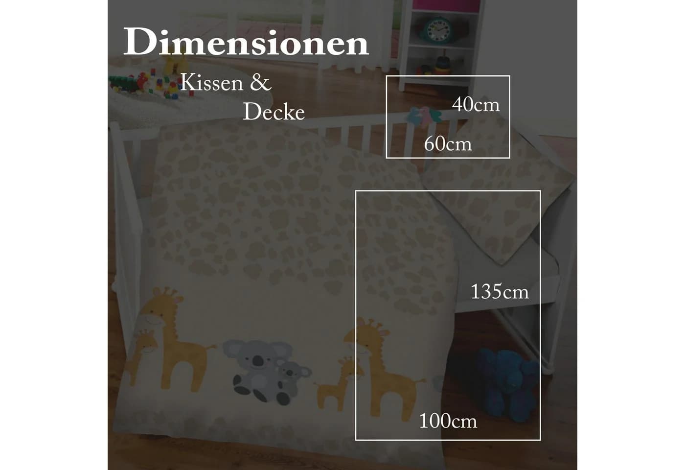 Bestlivings Kinderbettwäsche 2-tlg. 100% Baumwolle Baby Set