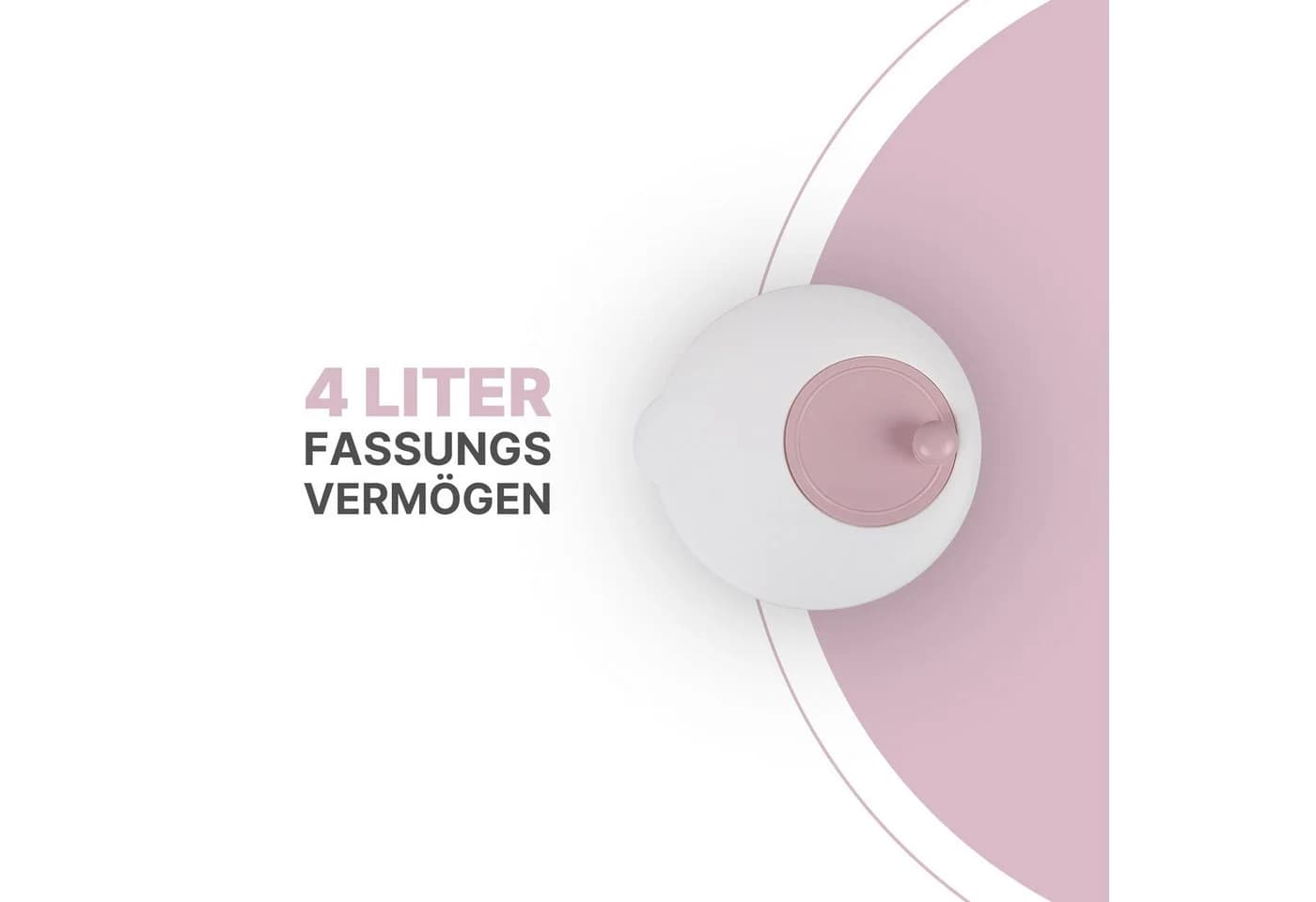 Pro Home Salatschleuder 3D Kurbel Rosa 4L