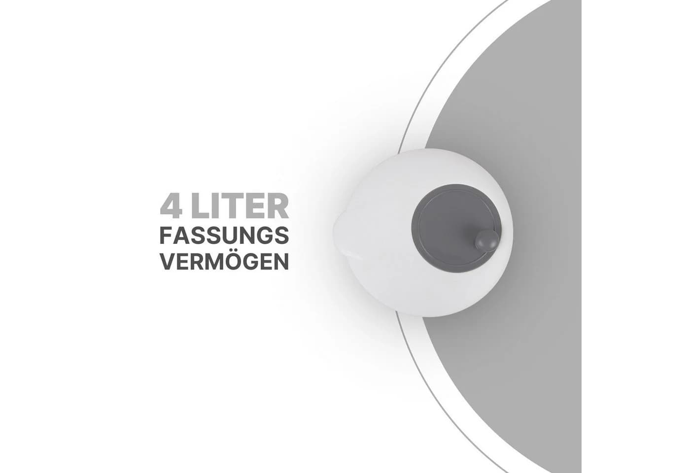 Pro Home Salatschleuder 3D Kurbel Grau 4L