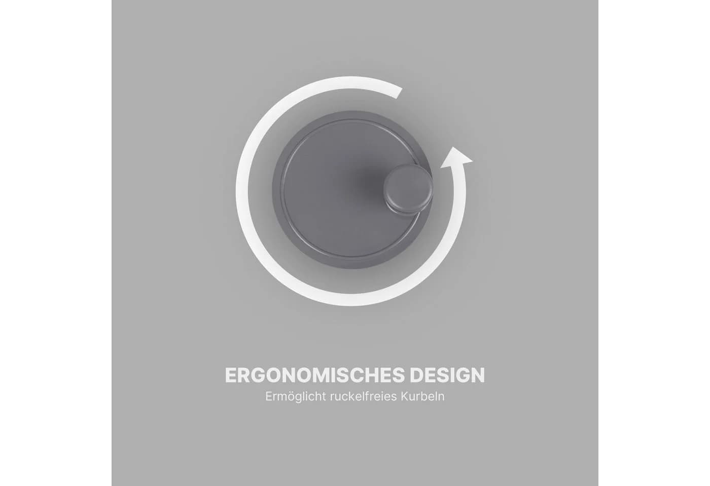 Pro Home Salatschleuder 3D Kurbel Grau 4L - Bild 3