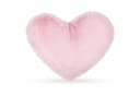 Bestlivings Dekokissen Herzform Plüsch Rosa Silber Bild 2