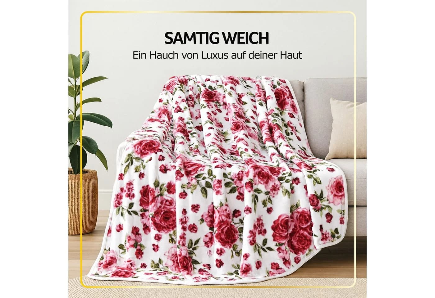Bestlivings XXL Premium Kuscheldecke 240x200 cm - 580g/m² - Bild 4