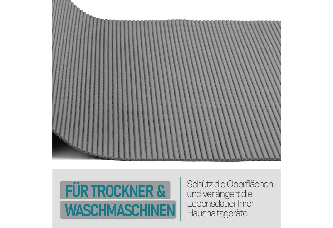 Bestlivings Waschmaschinenbezug Weichschaummatte Anthrazit rutschfest - Bild 5