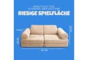 Bestlivings Kindersofa modulares Spielsofa 11 Teile Beige Bild 1
