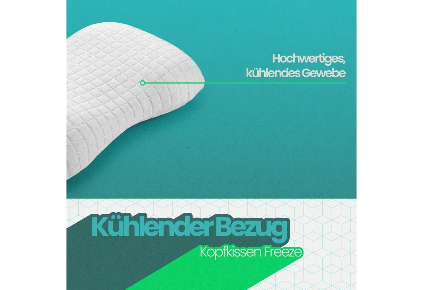 Bestlivings Nackenkissen Freeze mit Memoryschaum und kühlendem Bezug - Bild 3
