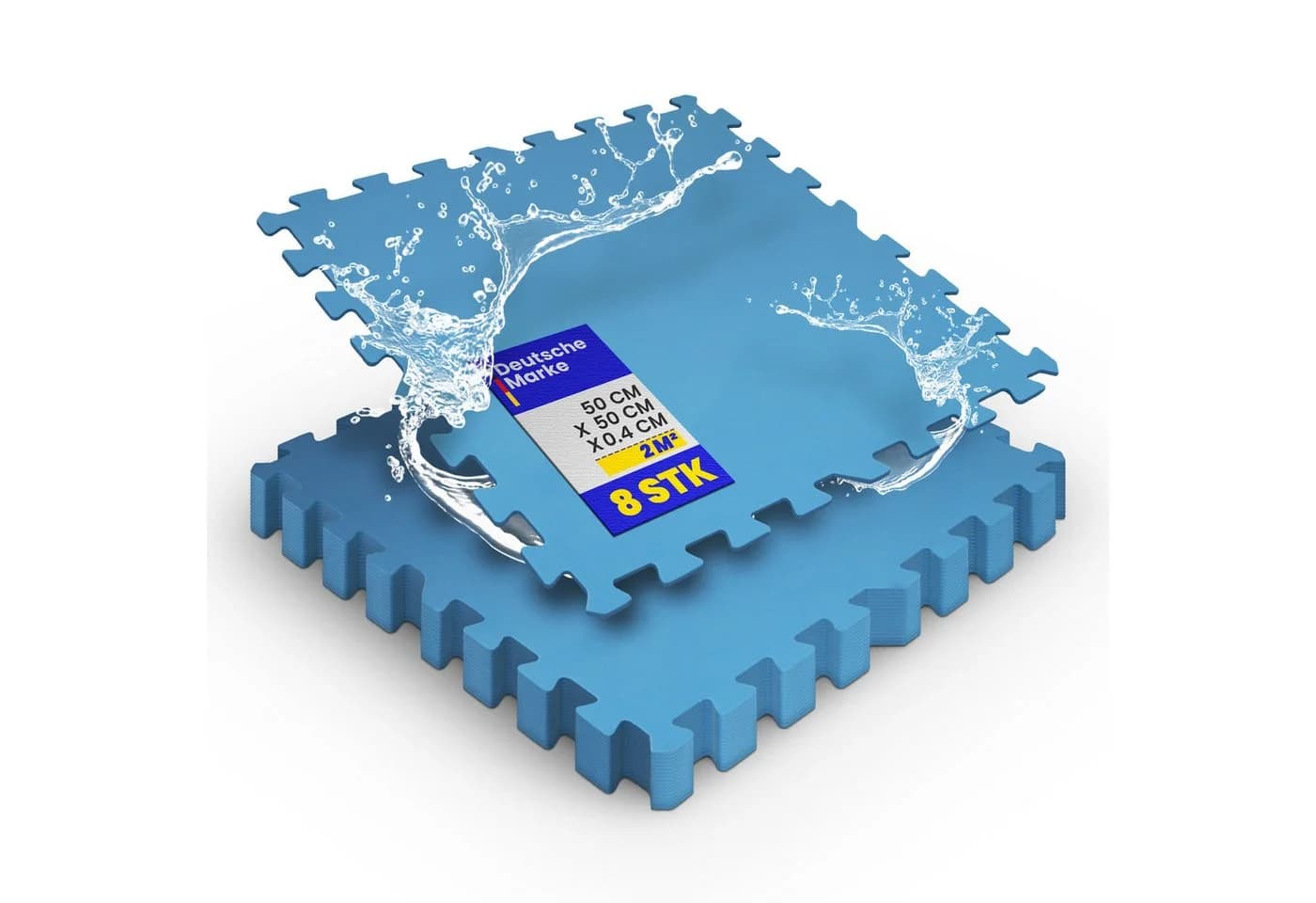 Bestlivings Pool-Bodenschutzfliese Blau 8er Set - Bild 2