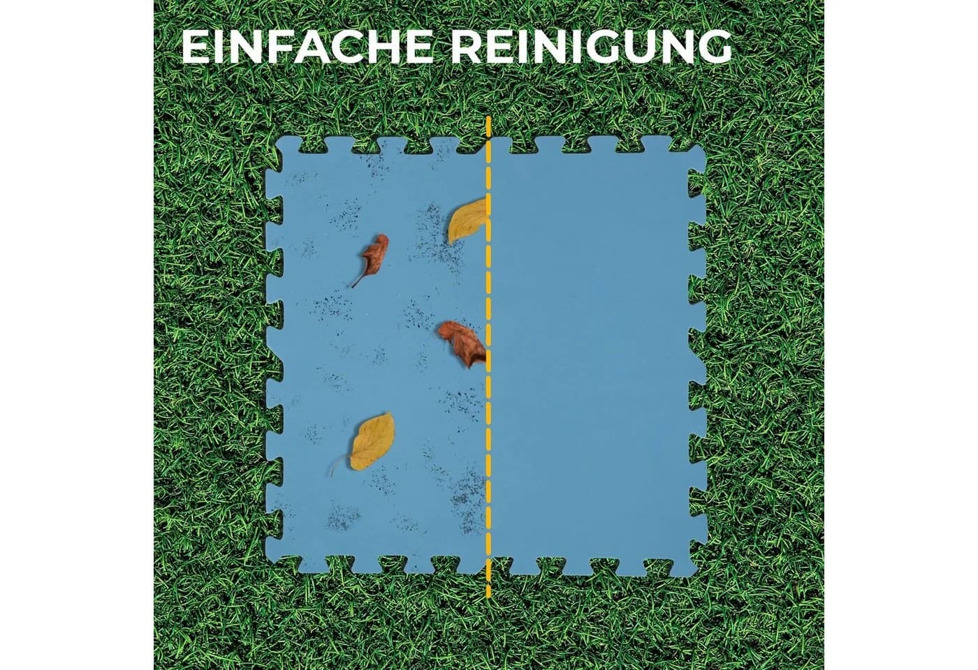 Bestlivings Pool-Bodenschutzfliese Blau 8er Set - Bild 4