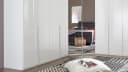 Wimex Eckkleiderschrank New York D 255x300 cm Softwhite mit Spiegel Bild 1