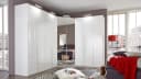 Wimex Eckkleiderschrank New York D 255x300 cm Softwhite mit Spiegel Bild 2