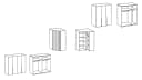 Wimex Eckkleiderschrank New York D 255x300 cm Softwhite mit Spiegel Bild 4