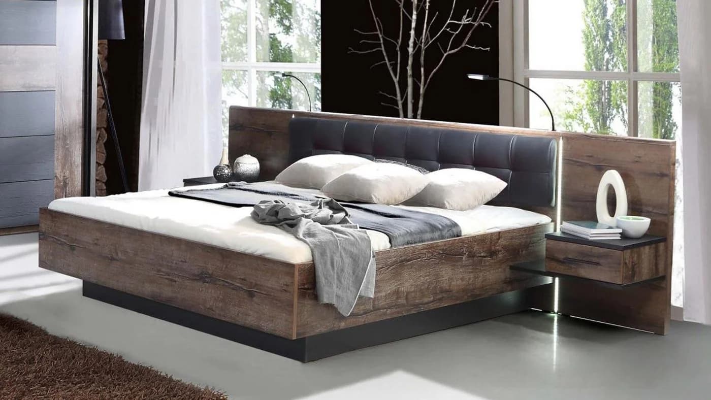FORTE Schlafzimmer-Set Bellevue 3 Schwarzeiche Schlammeiche - Bild 5