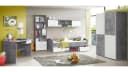 Forte Jugendzimmer-Set Lupo 5-tlg. Betonoptik Grau/Weiß Bild 2