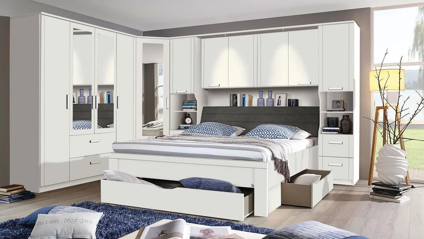 Rauch ORANGE Schlafzimmer-Set LINDAU 4-teilig weiß mit Spiegel - Bild 2