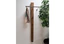 Möbel Akut Wandgarderobe Teakholz Natur mit Haken Bild 2