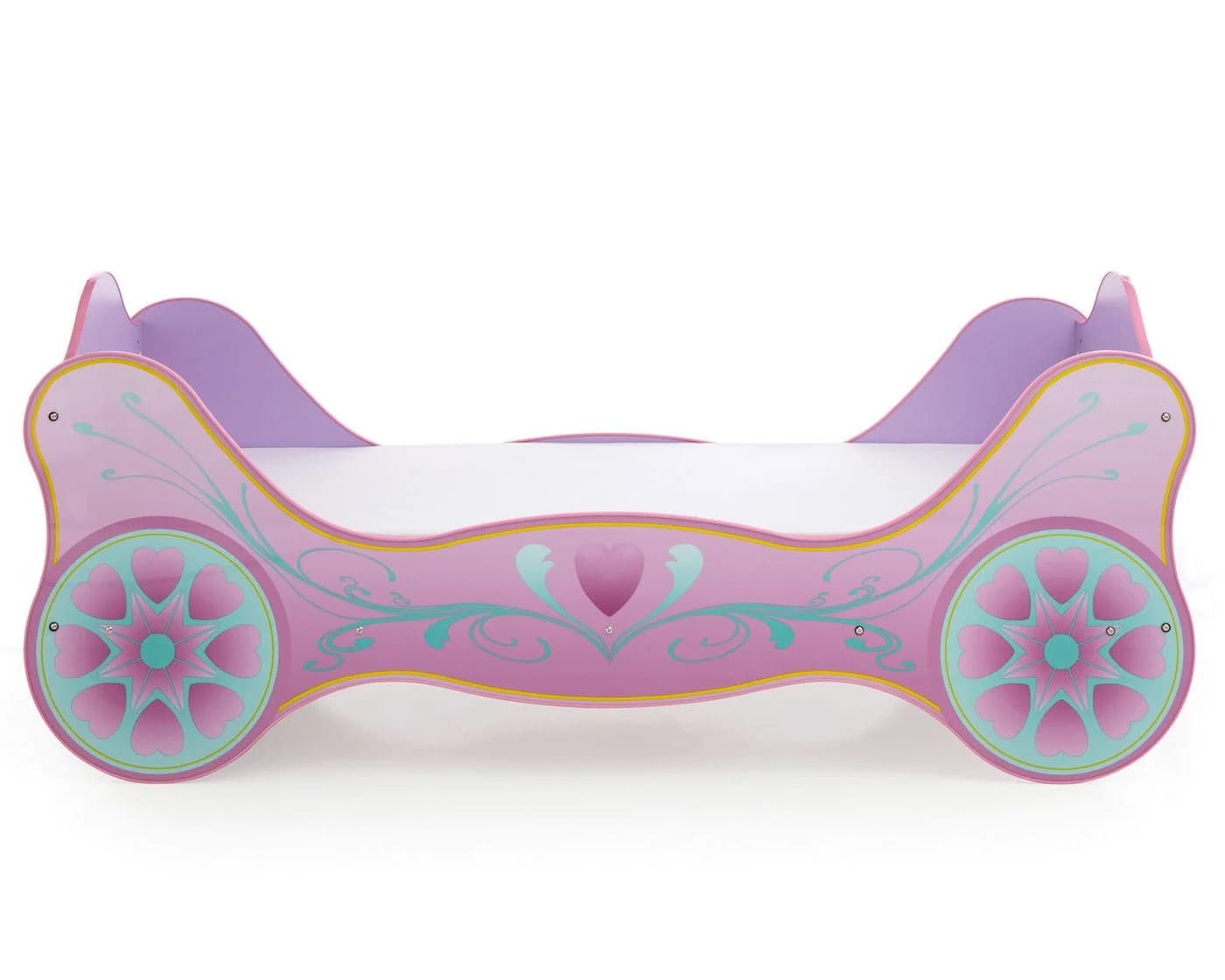 Begabino Kinderbett Prinzessin Kutsche Lila mit Matratze und Lattenrost - Bild 2