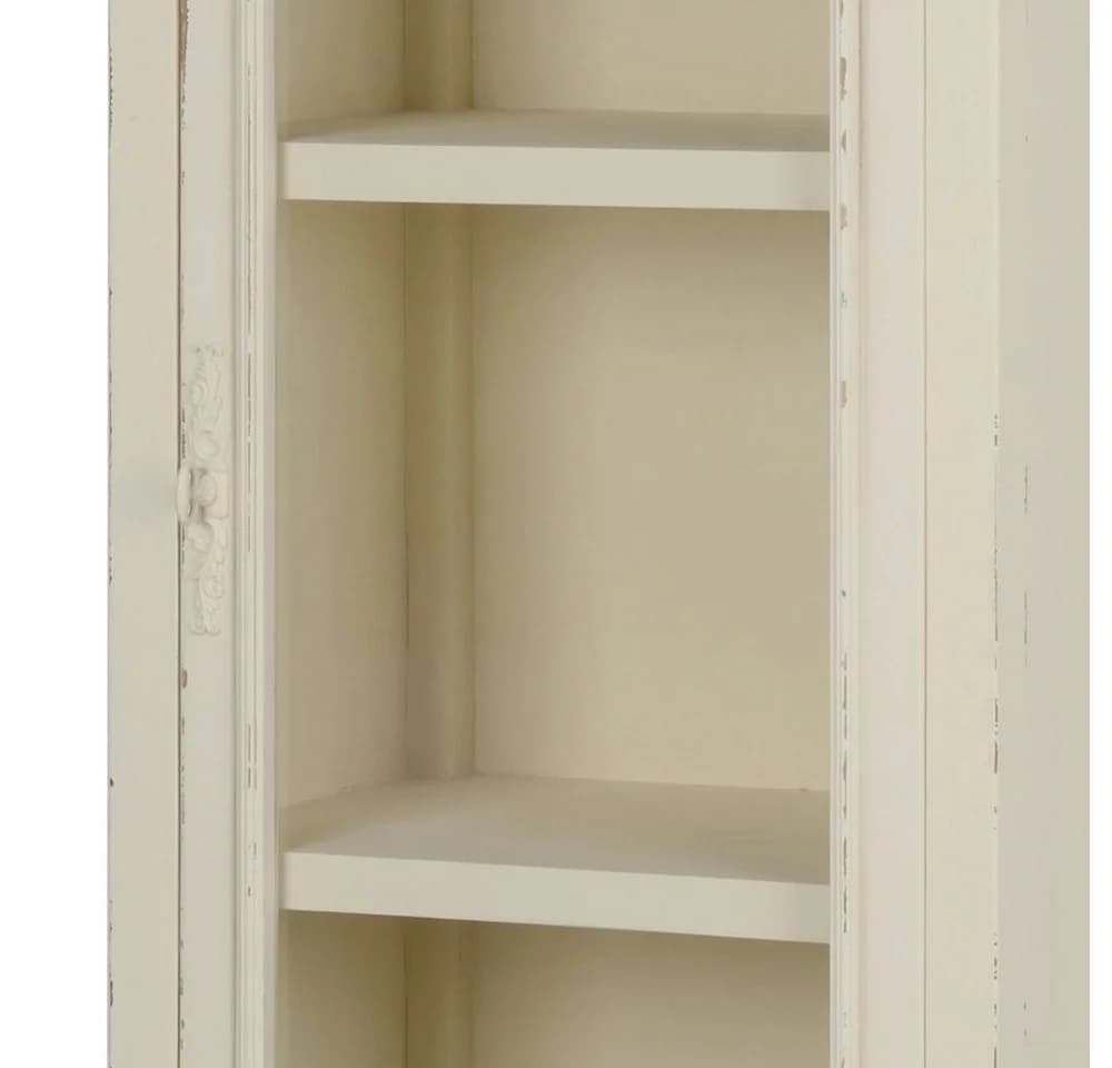 99rooms Vitrine Rimini Pappel Creme Landhausstil mit Schublade - Bild 3