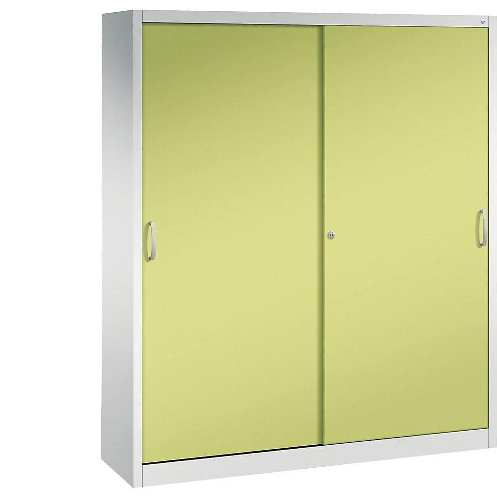 C+P Aktenschrank Acurado mit Schiebetüren, 2 x 5 Ordnerhöhen, Stahlkonstruktion