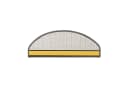 Floordirekt Stufenmatte Dynasty Velours Grau Silber Halbrund Bild 4
