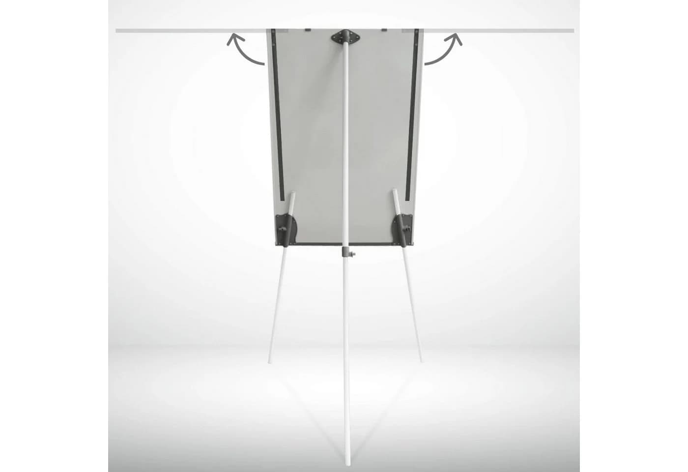 Master of Boards Flipchart Coyote PRO mit Seitenarmen und Ablageschale