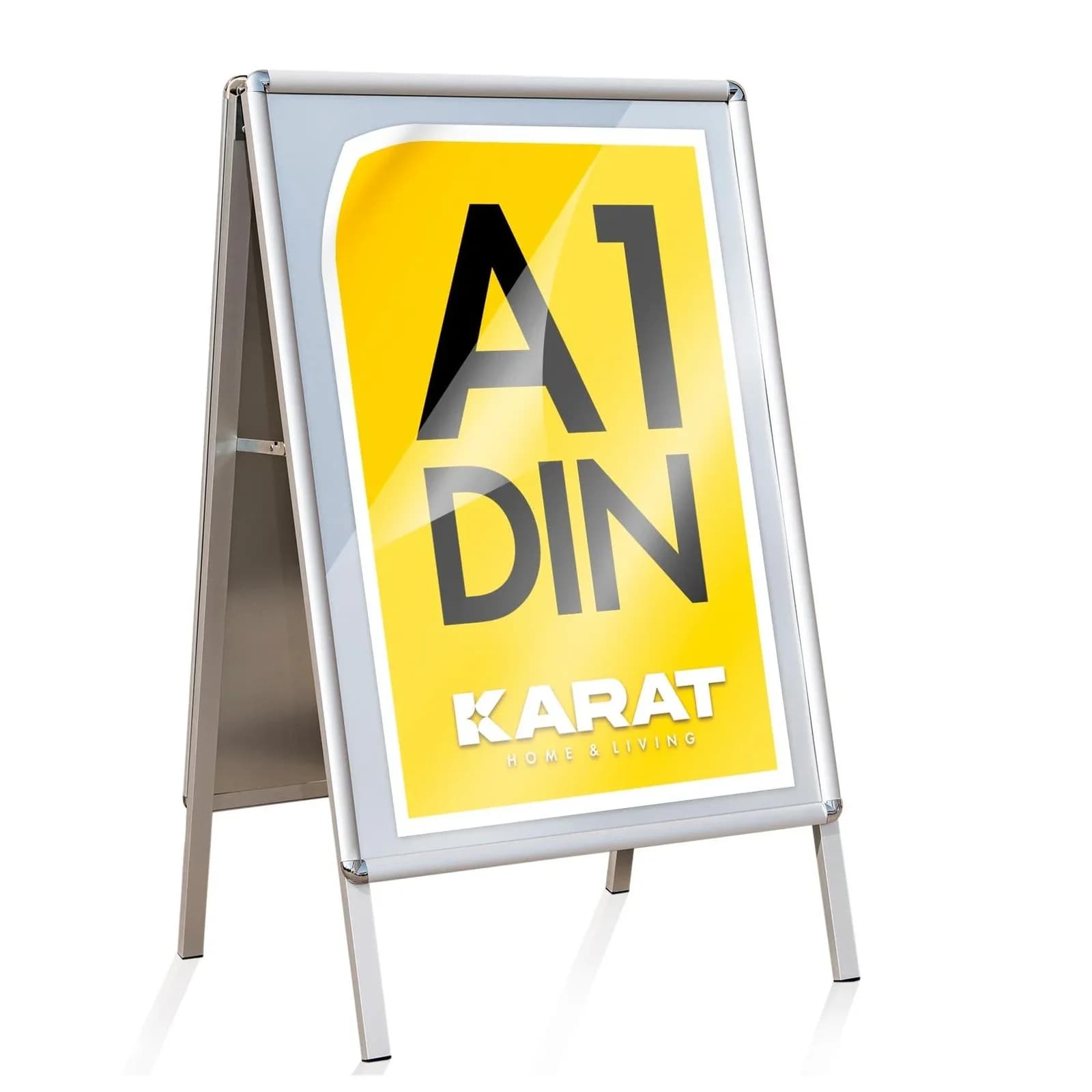 Karat homeliving Kundenstopper Doppelseitig Aluminium DIN A1