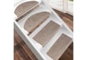 Floordirekt Stufenmatte Sundae Velours Beige Halbrund Bild 1