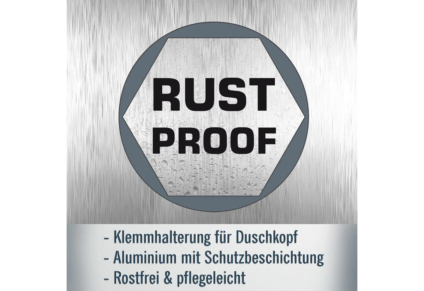 casa pura Duschregal Aluminium Hängeregal mit Saugknöpfen Silber - Bild 3