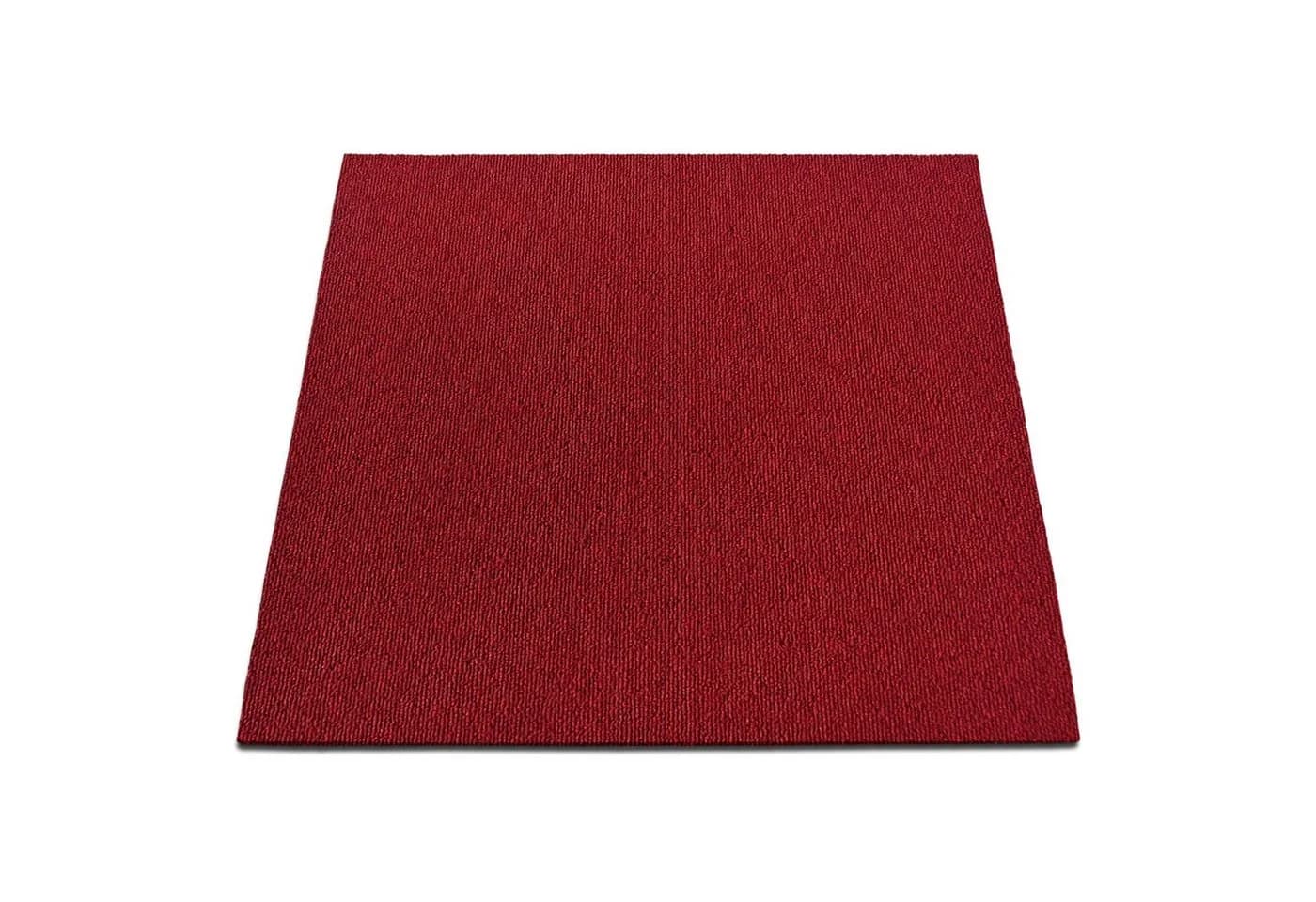 casa pura Teppichfliese Lyonn Rot Selbstliegend 50x50 cm - Bild 2