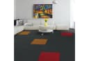 casa pura Teppichfliese Lyonn Rot Selbstliegend 50x50 cm Bild 5