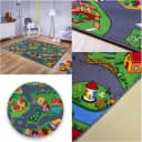 MDEKOR Kinderteppich mit Straßen und Häuser – 100 x 180 cm Bild 2