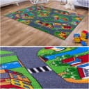 MDEKOR Kinderteppich mit Straßen und Häuser – 100 x 180 cm Bild 3