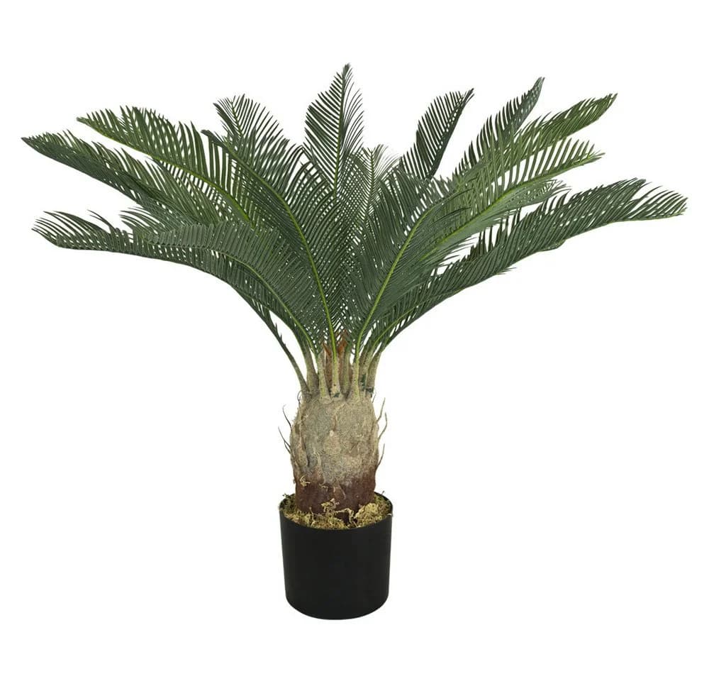 Kunstpalme Cycas 80 cm Kunstpflanze Plastikpflanze - Bild 2