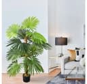 Decovego Kunstpalme 120cm Farnpalme Grün mit Topf Bild 5