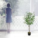 Decovego Kunstbaum Olive Olivenbaum 125 cm Grün Bild 5