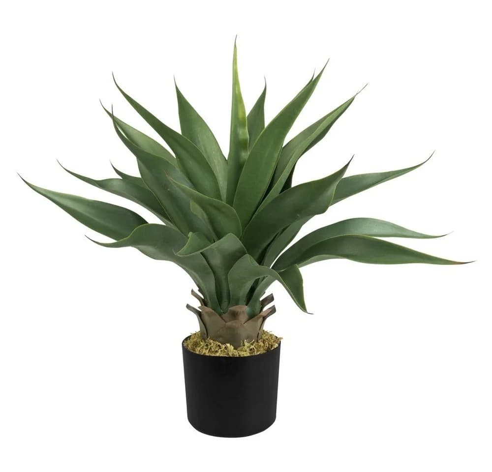 Decovego Künstliche Aloe Vera 54 cm im Zementtopf Grün - Bild 2