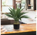 Decovego Künstliche Aloe Vera 54 cm im Zementtopf Grün Bild 5