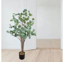 Decovego Eukalyptus Kunstbaum 120 cm Grün mit Topf Bild 4
