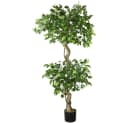 Decovego Kunstbaum Ficus Benjamin 170 cm Grün Bild 2