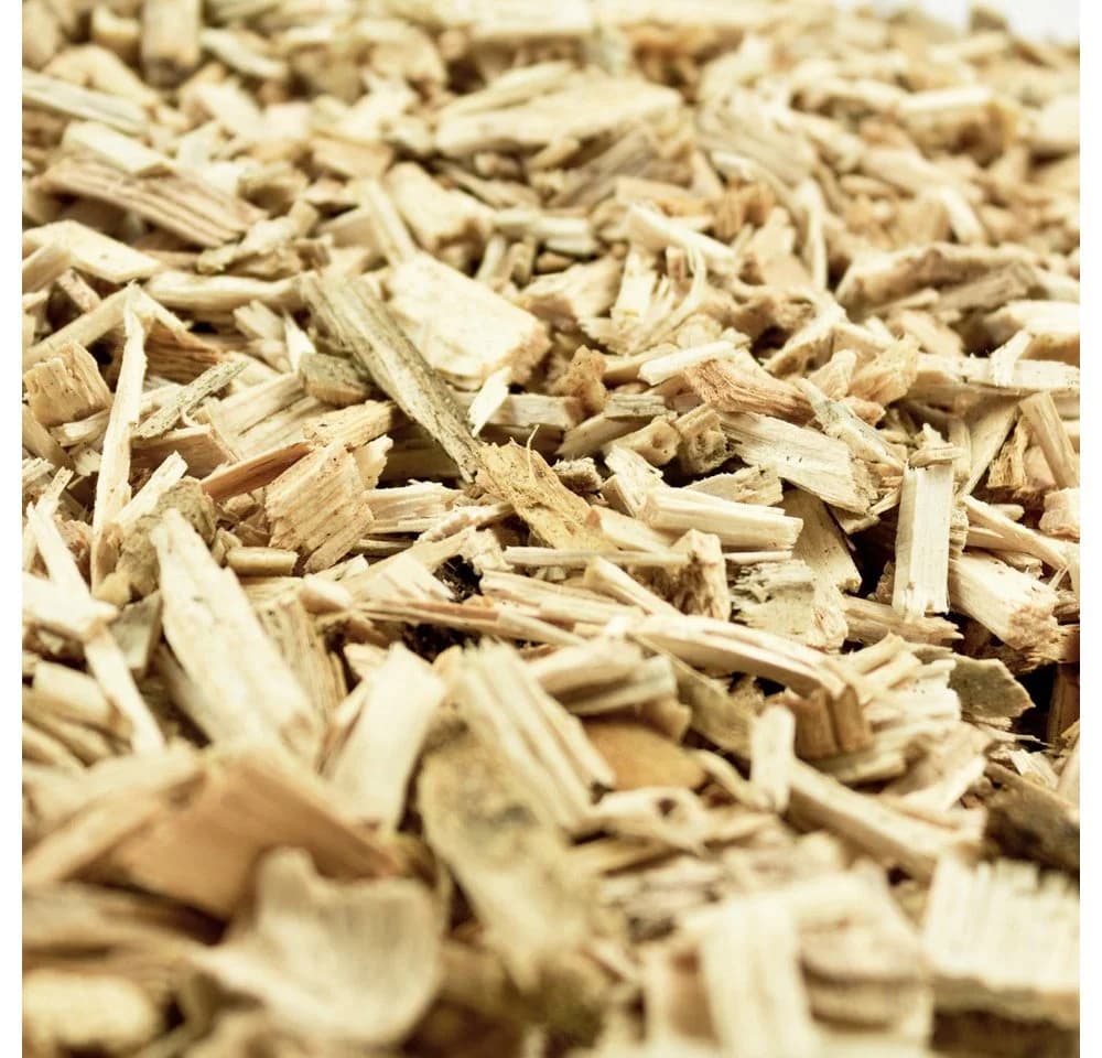 Flameup Holzhäcksel Hackschnitzel für Ofen Rindenmulch für Garten Holz Pflanzen 300 l