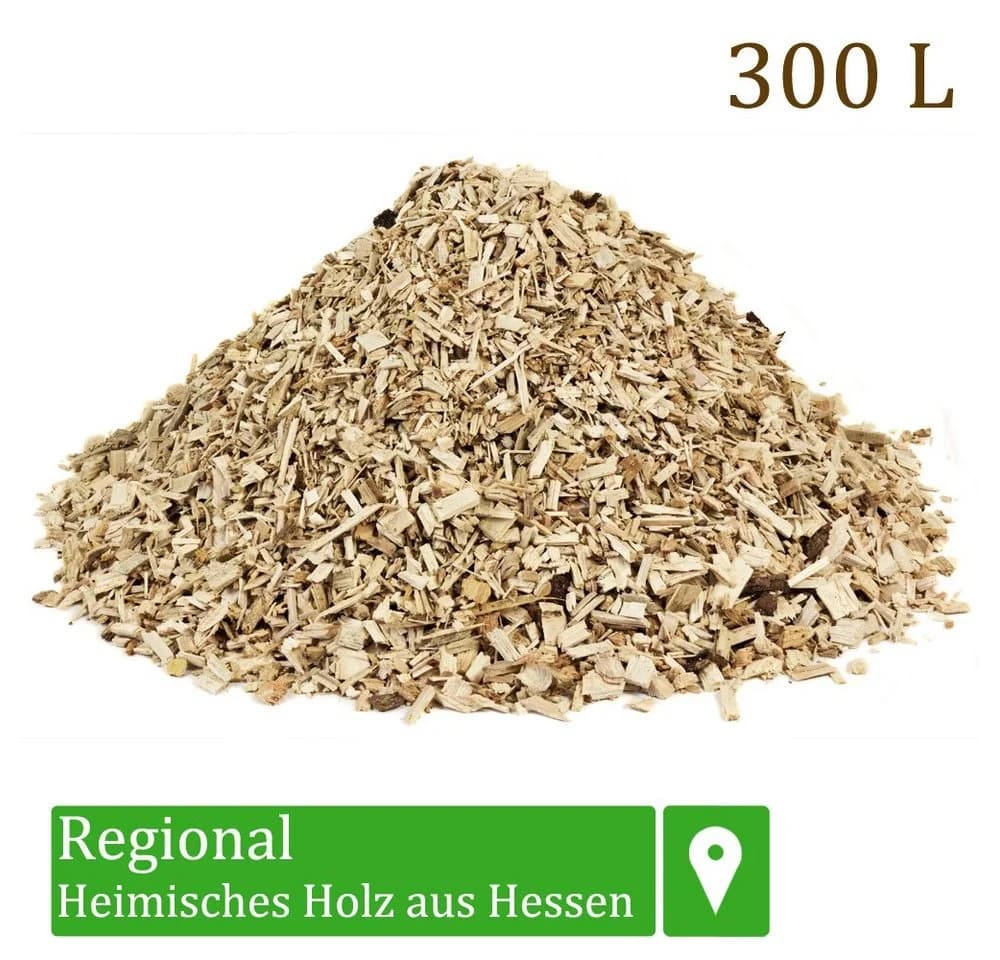 Flameup Holzhäcksel Hackschnitzel für Ofen Rindenmulch für Garten Holz Pflanzen 300 l - Bild 2