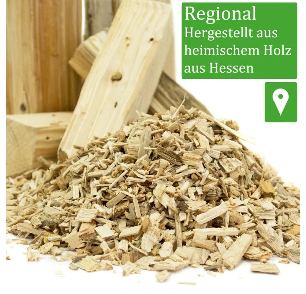 Flameup Holzhäcksel Hackschnitzel für Ofen Rindenmulch für Garten Holz Pflanzen 300 l - Bild 3