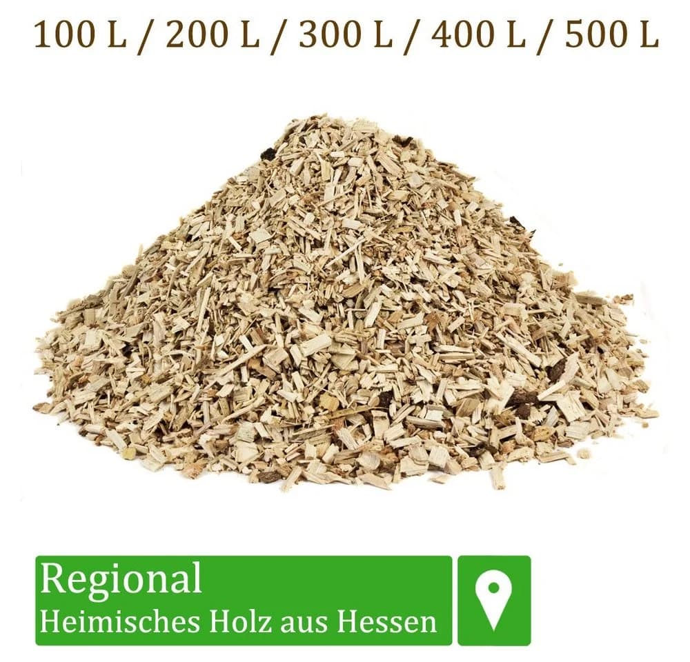 Flameup Holzhäcksel Hackschnitzel für Ofen Rindenmulch für Garten Holz Pflanzen 300 l - Bild 5