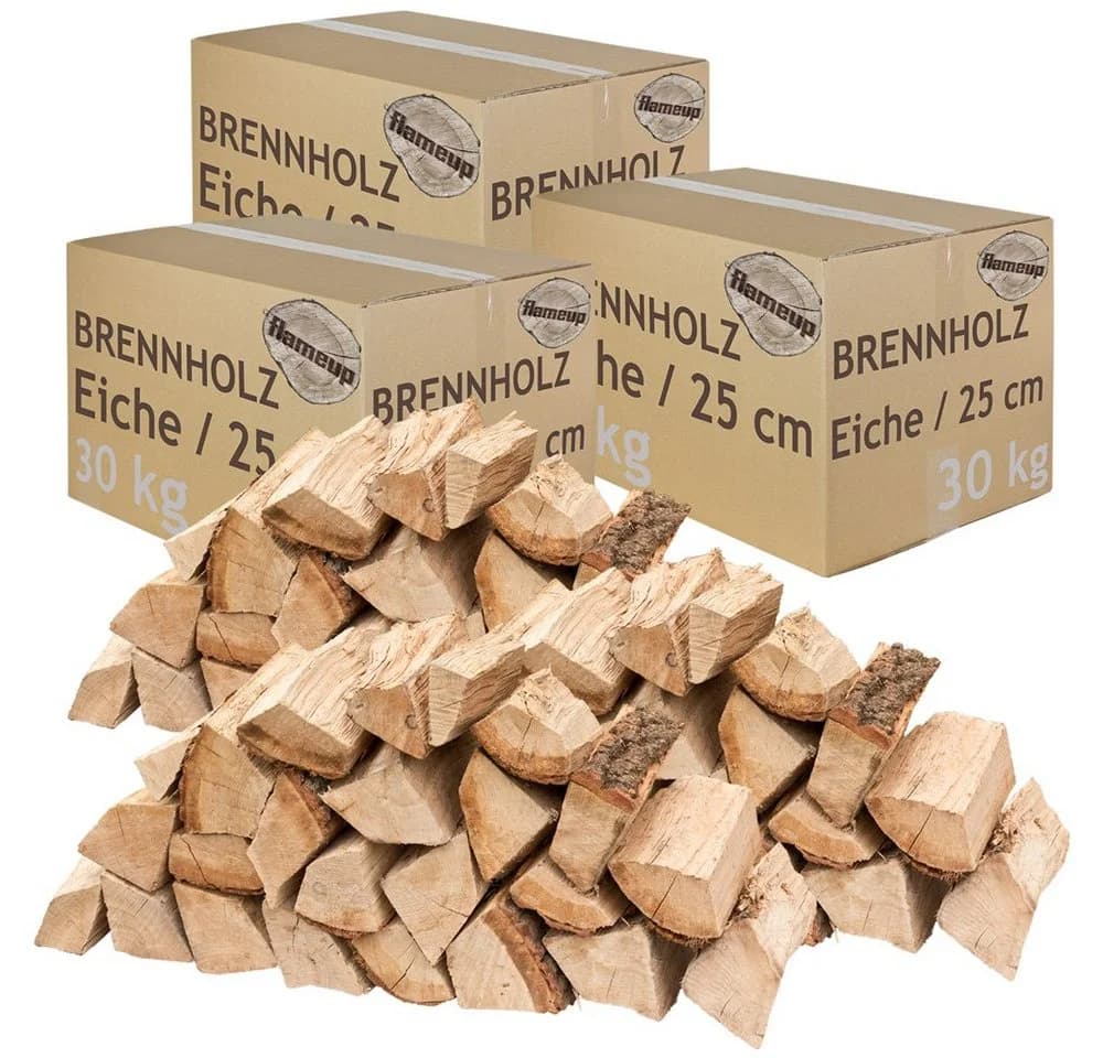 Flameup Kaminholz Brennholz Eiche 90 kg - Bild 2