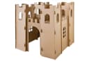Kingpower Ritterburg Spielhaus Pappe Braun 130x130x132cm Bild 2