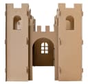 Kingpower Ritterburg Spielhaus Pappe Braun 130x130x132cm Bild 5