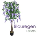 Decovego Kunstbaum Blauregen 160 cm mit Echtholz Bild 1