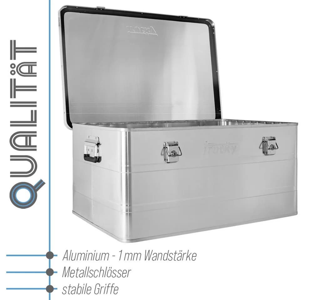 Trucky Allzweckkiste Aluminium Box Silber 135 Liter Abschließbar - Bild 3